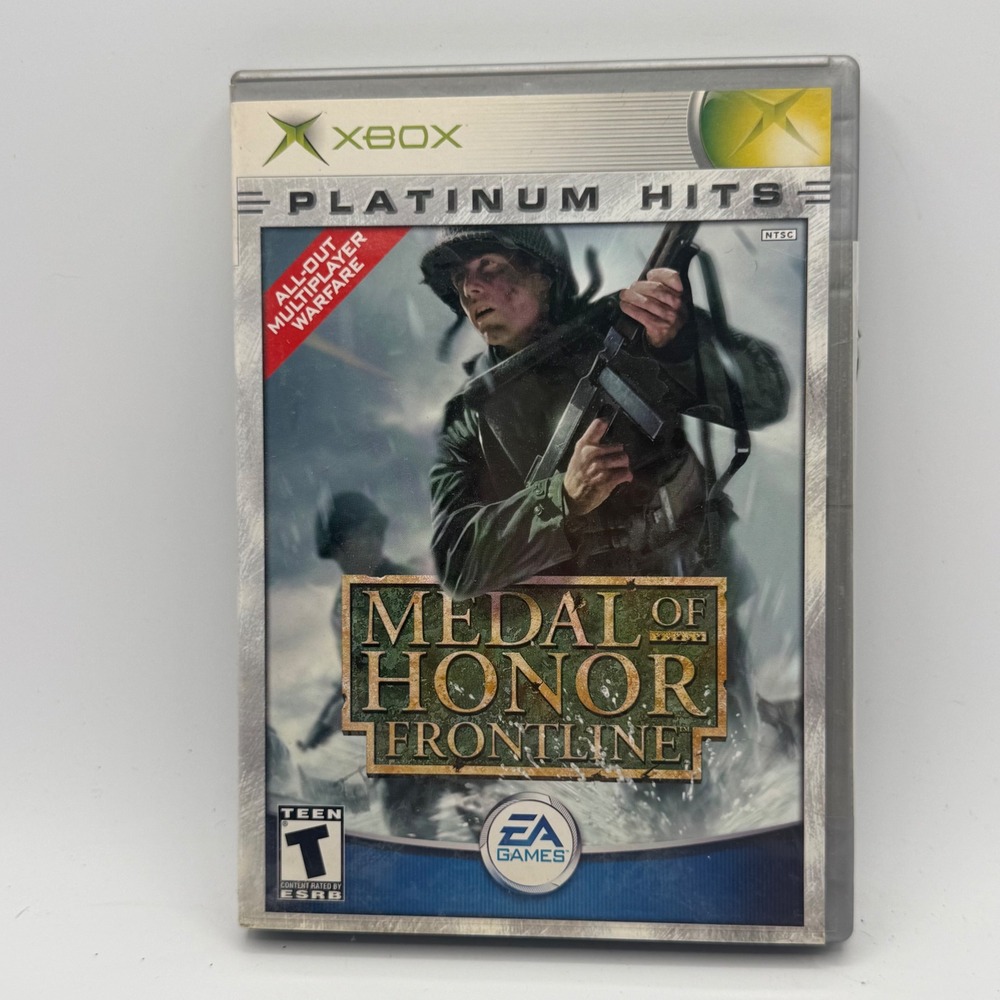 EA Medal of Honor Frontline Xbox One Size Grey Excellent Platinum Hits WWII FPS
